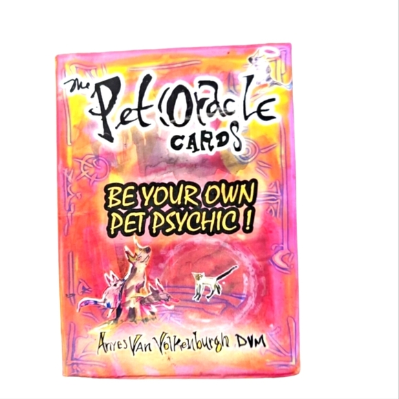 The Pet Oracle Cards “Be Your Own Pet Psychic” Dr Anyes Van Volkenburgh SEALED - Picture 1 of 2